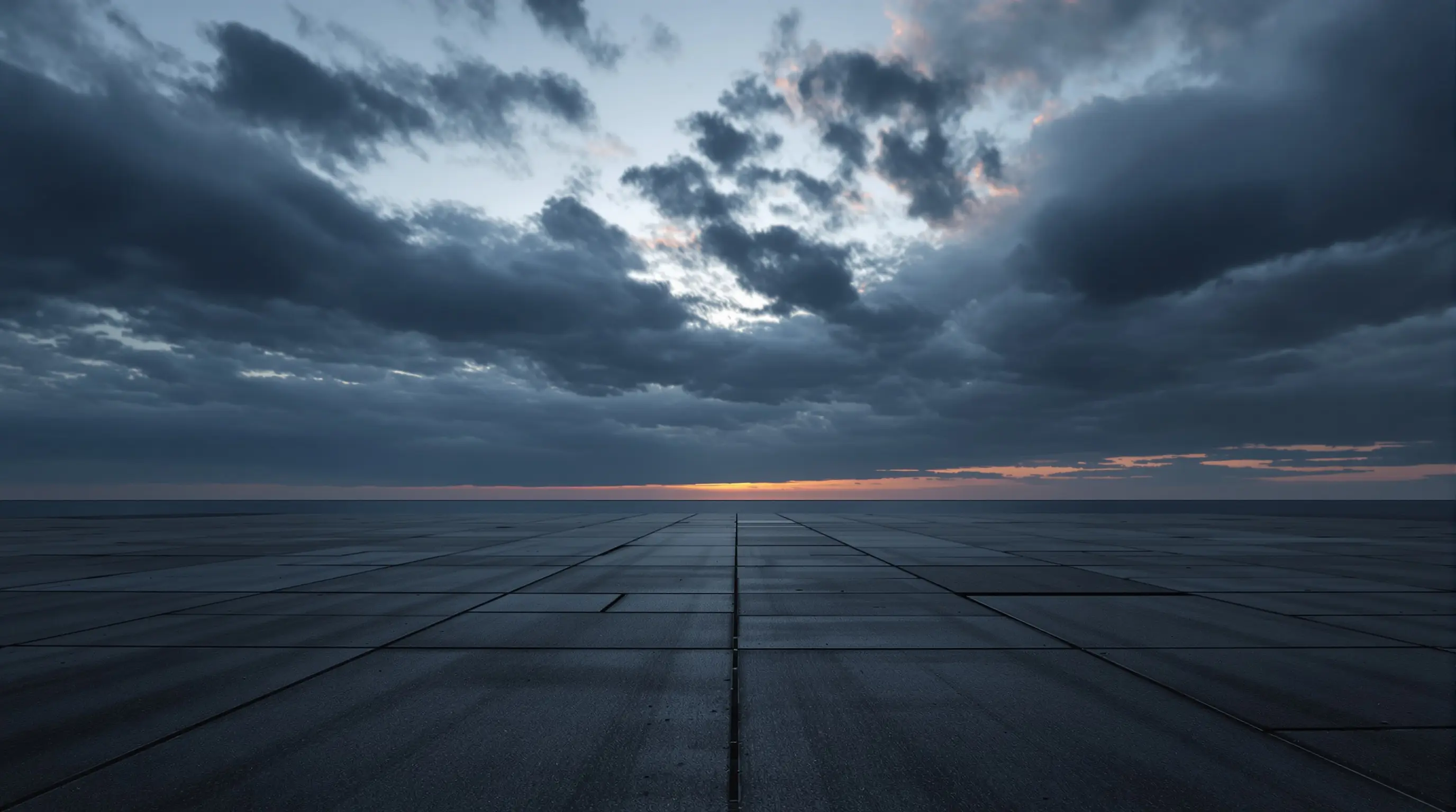 Expansive coastal Florida landscape at twilight showcasing future of hurricane-resistant concrete home construction
