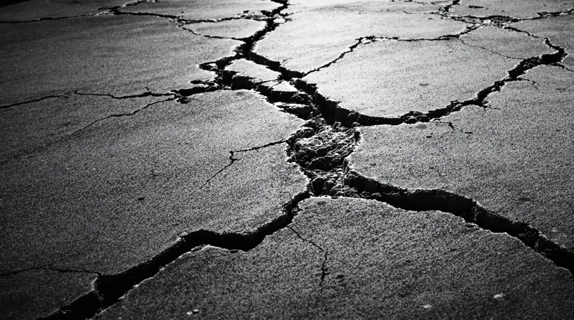 Weathered coastal concrete surface texture illustrating Florida construction material challenges