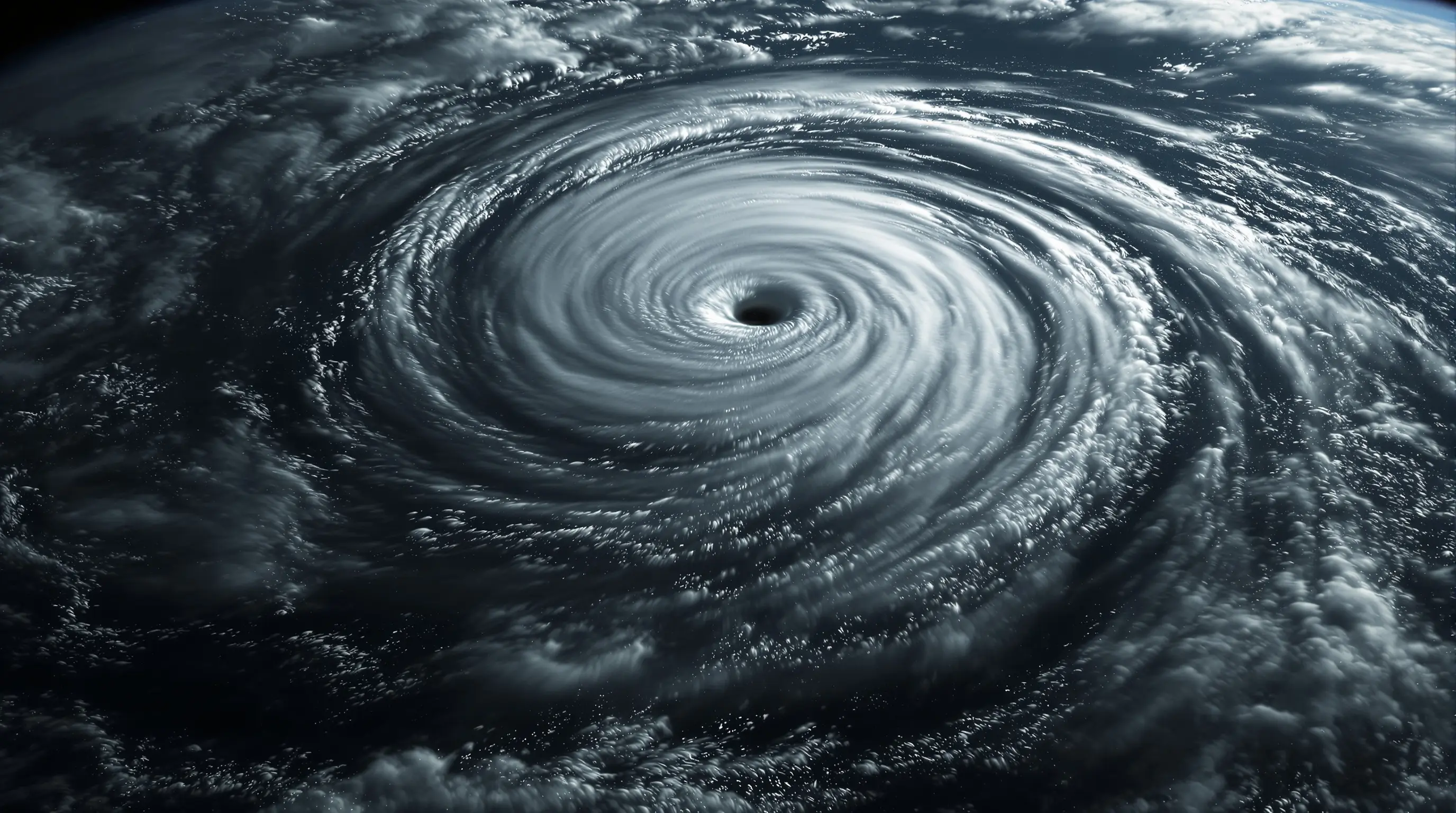 Hurricane system approaching Florida coastline