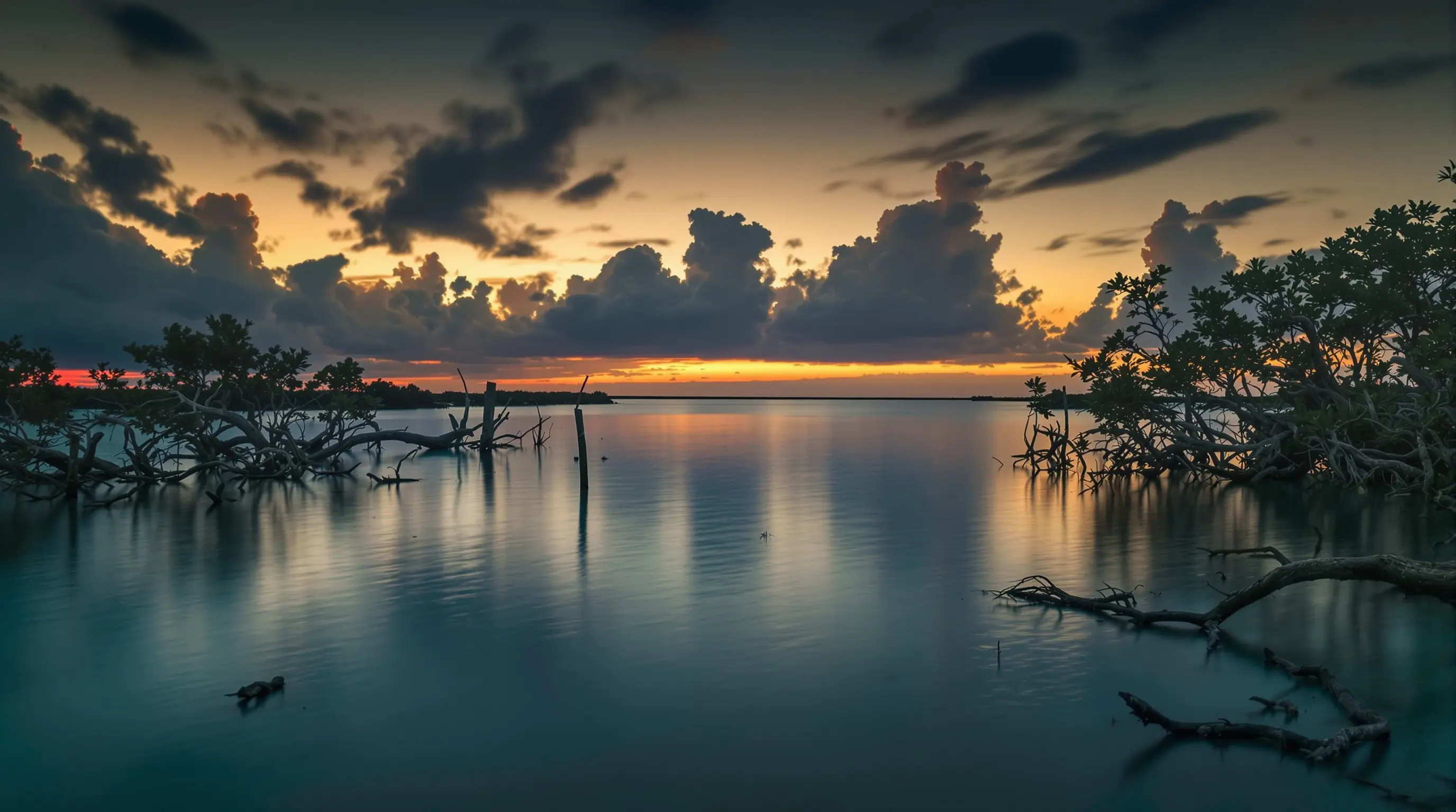 Lemon Bay Englewood Florida estuary at dusk