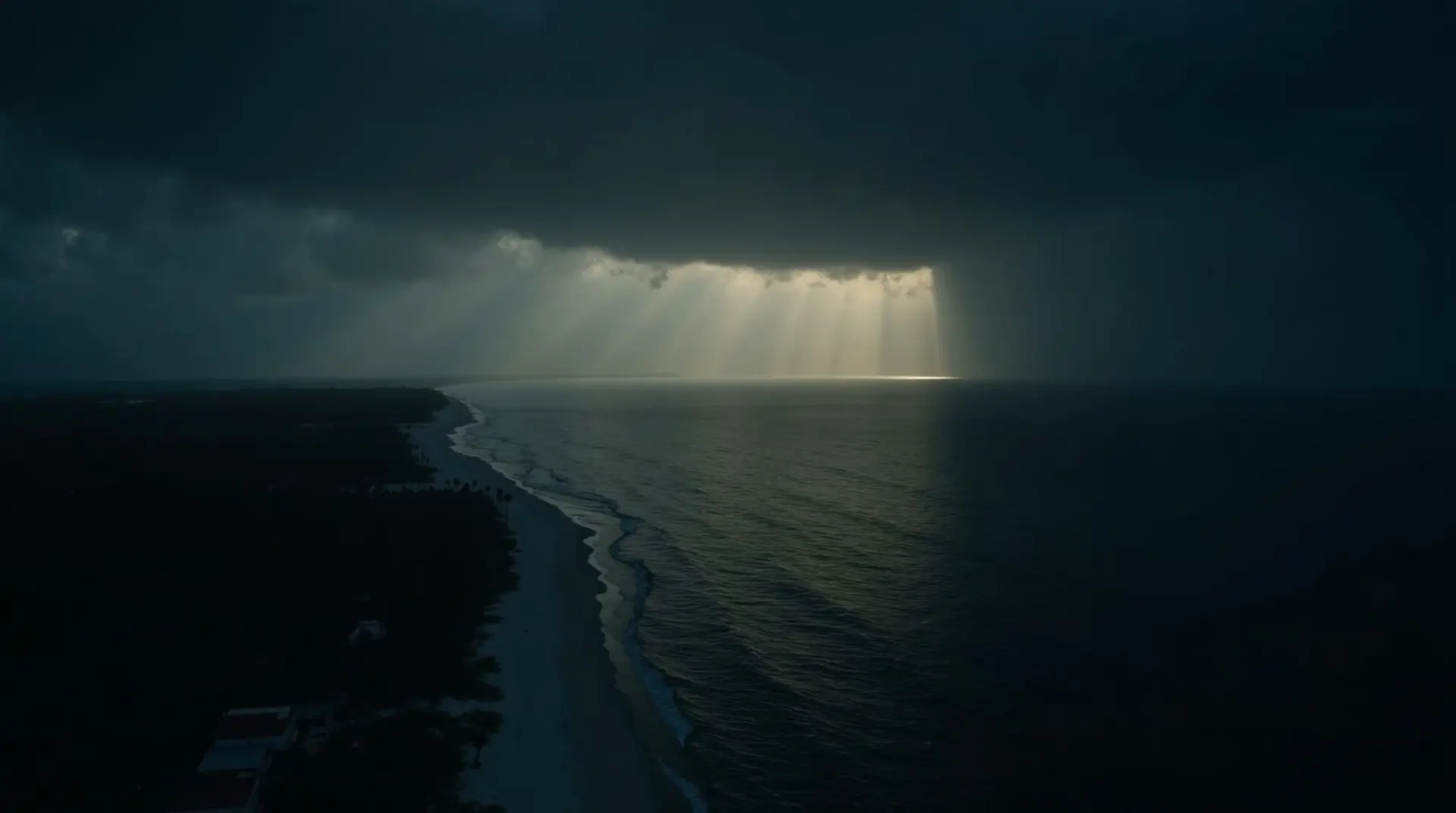 Southwest Florida coastline at twilight - hurricane-resistant 3D printed concrete home construction by Coastal Monolithic